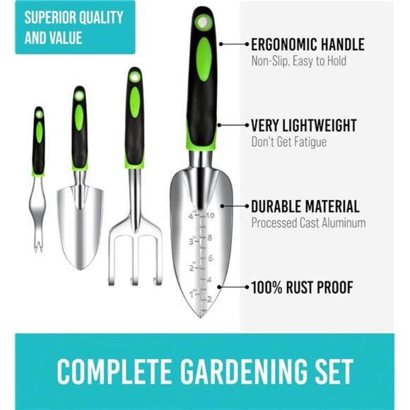 Heavy Duty Gardening Tools - 22-Piece Gardening Gifts for Women, Men, Durable - Picture 2 of 7